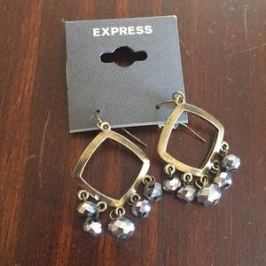 2/$12 Express Gold & Silver Chandelier Earrings